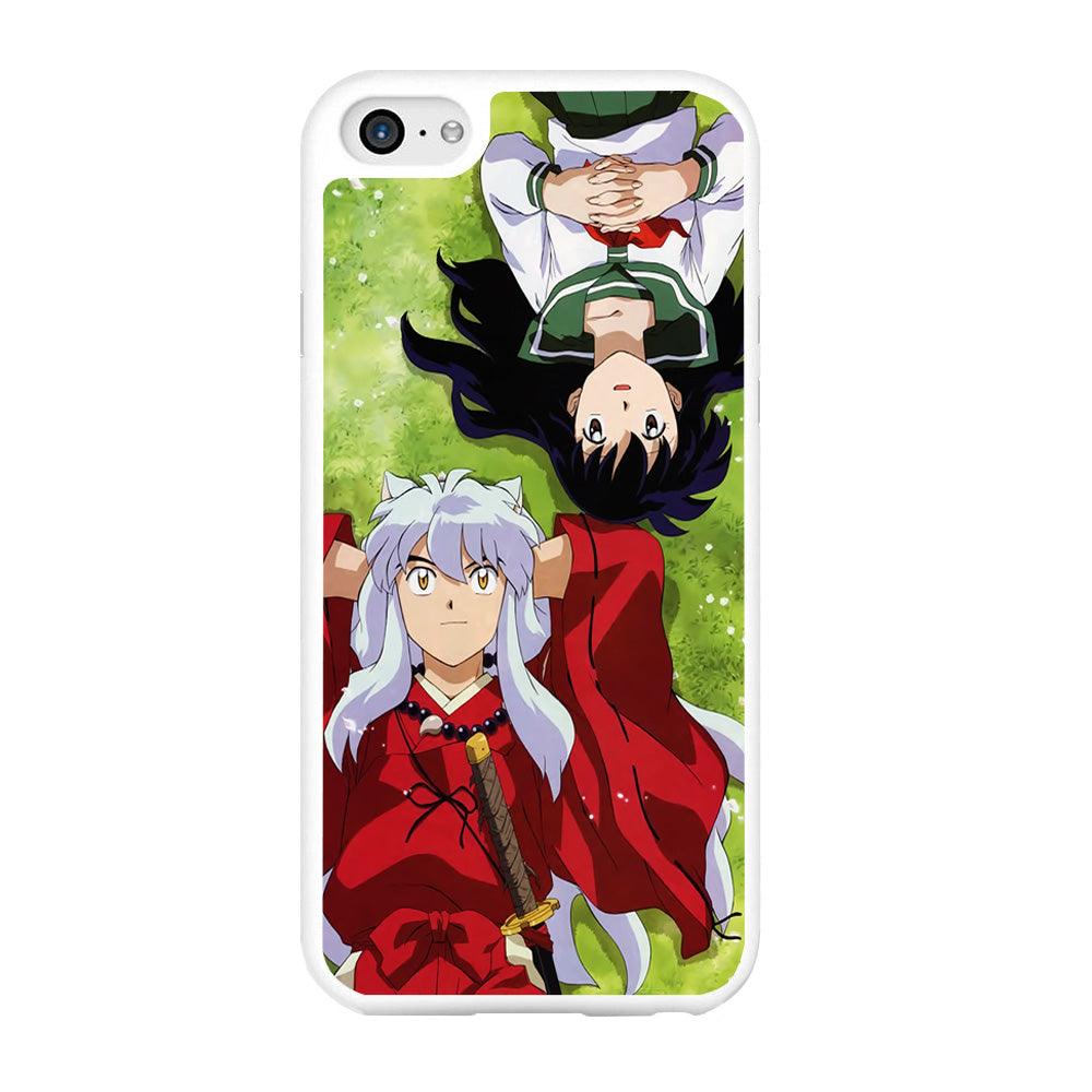 Inuyasha and Kagome Anime iPhone 6 | 6s Case-Rubber / White (2D Case)-Xtracase