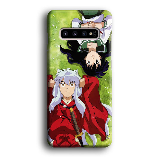 Inuyasha and Kagome Anime Samsung Galaxy S10 Case