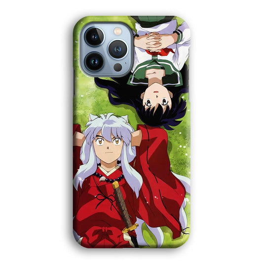 Inuyasha and Kagome Anime iPhone 13 Pro Max Case-Plastic / Full Wrap (3D Case)-Xtracase