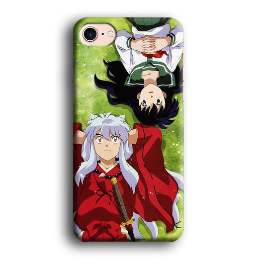 Inuyasha and Kagome Anime iPhone SE 2020 Case-Plastic / Full Wrap (3D Case)-Xtracase