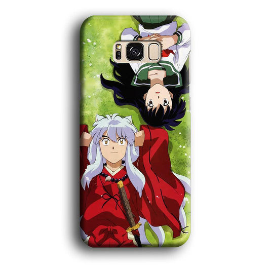 Inuyasha and Kagome Anime Samsung Galaxy S8 Case-Plastic / Full Wrap (3D Case)-Xtracase