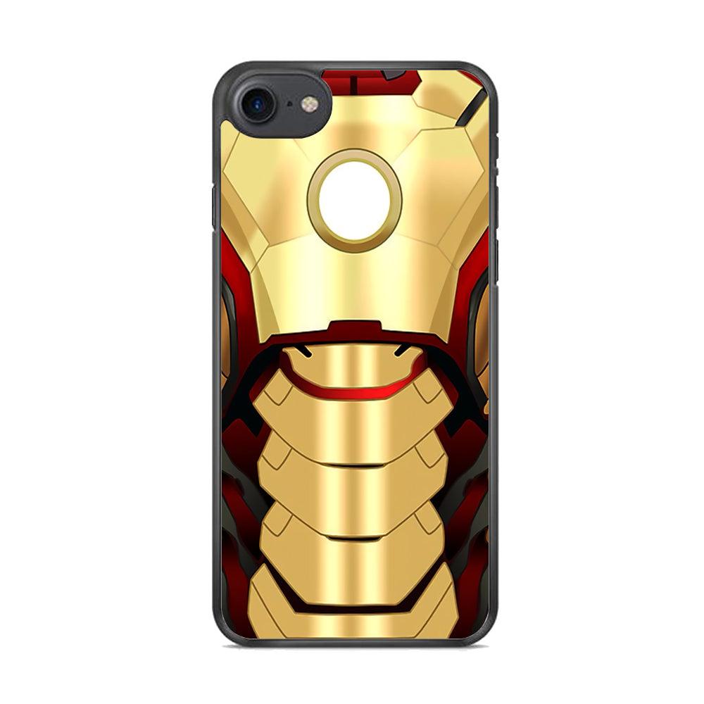 Iron Man Body Armor iPhone 8 Case-Rubber / Black (2D Case)-Xtracase