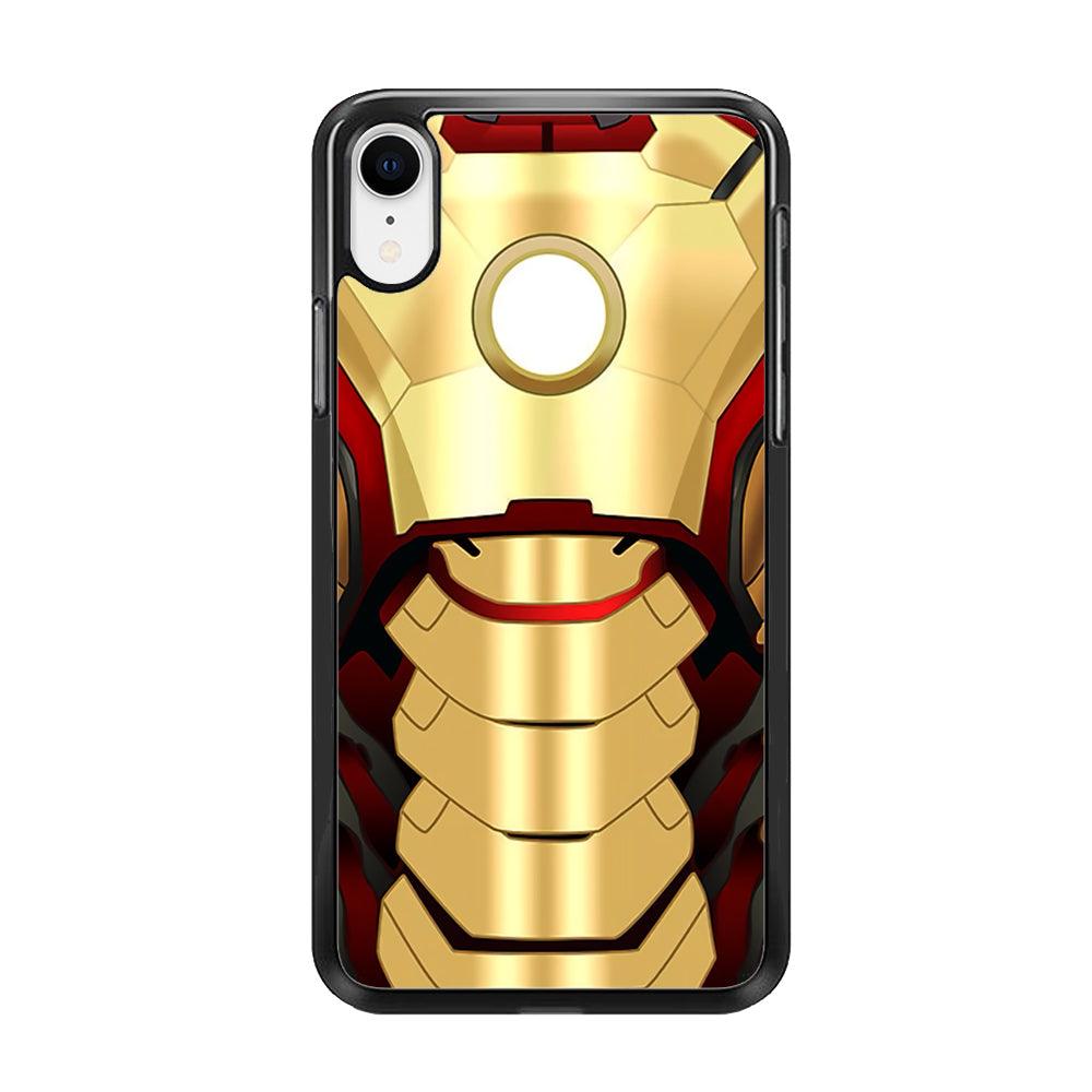 Iron Man Body Armor iPhone XR Case-Rubber / Black (2D Case)-Xtracase