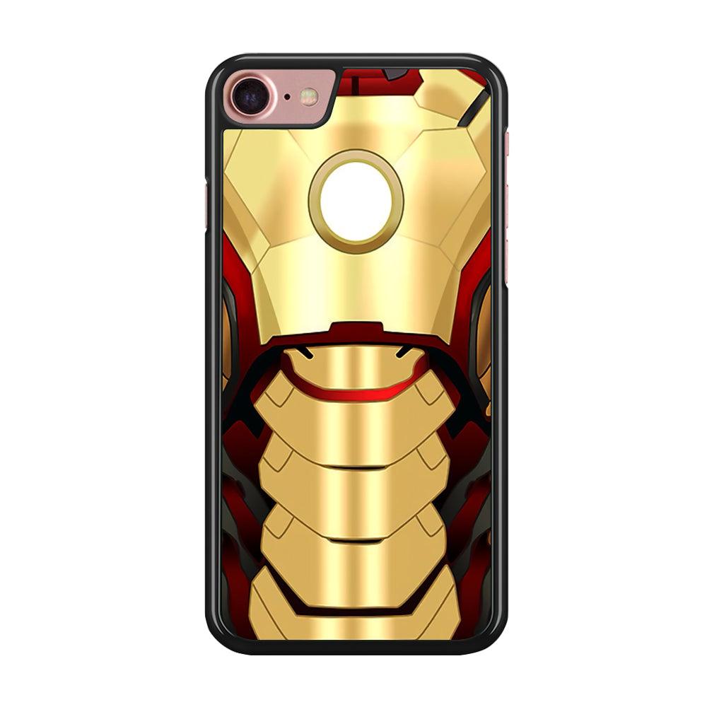 Iron Man Body Armor iPhone SE 2020 Case-Rubber / Black (2D Case)-Xtracase
