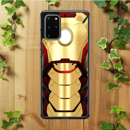 Iron Man Body Armor Samsung Galaxy S20 Plus Case-Rubber / Black (2D Case)-Xtracase