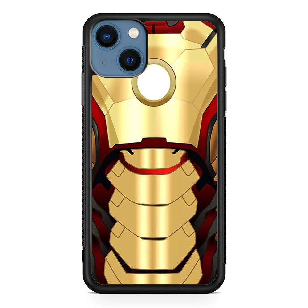 Iron Man Body Armor iPhone 13 Mini Case-Rubber / Black (2D Case)-Xtracase