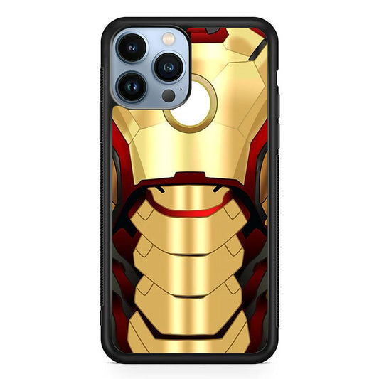 Iron Man Body Armor iPhone 13 Pro Case-Rubber / Black (2D Case)-Xtracase