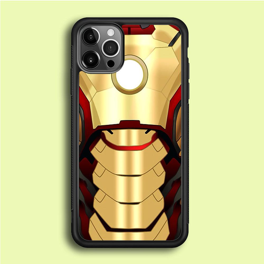 Iron Man Body Armor iPhone 12 Pro Case-Rubber / Black (2D Case)-Xtracase