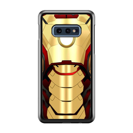 Iron Man Body Armor Samsung Galaxy S10E Case-Rubber / Black (2D Case)-Xtracase