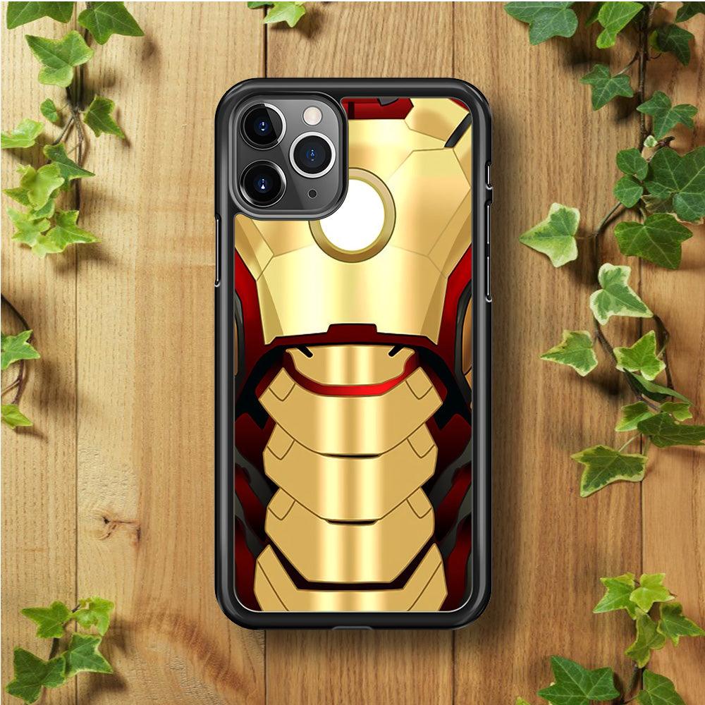 Iron Man Body Armor iPhone 11 Pro Case-Rubber / Black (2D Case)-Xtracase