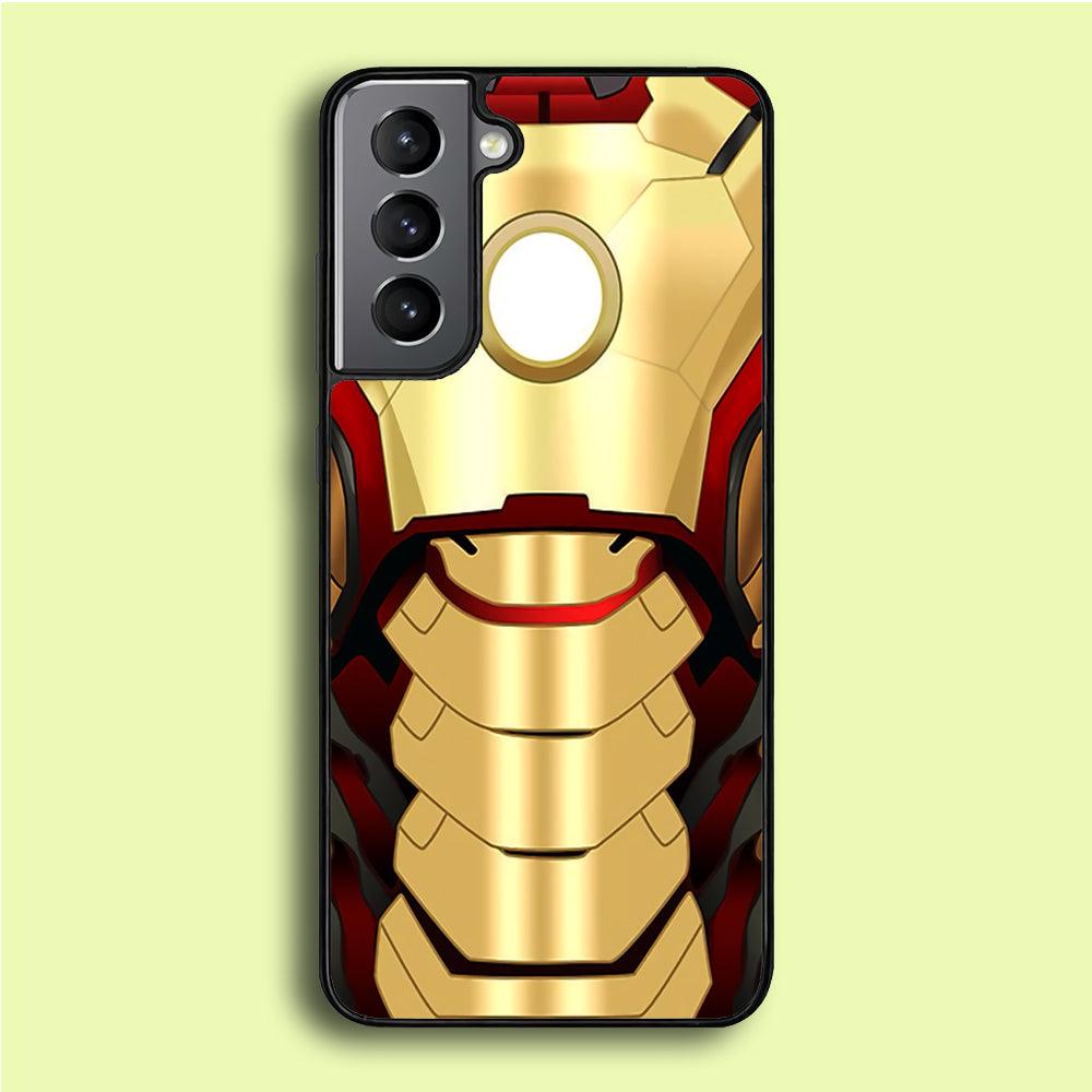Iron Man Body Armor Samsung Galaxy S21 Plus Case-Rubber / Black (2D Case)-Xtracase