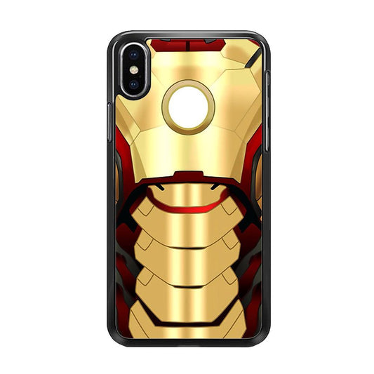 Iron Man Body Armor iPhone X Case-Rubber / Black (2D Case)-Xtracase