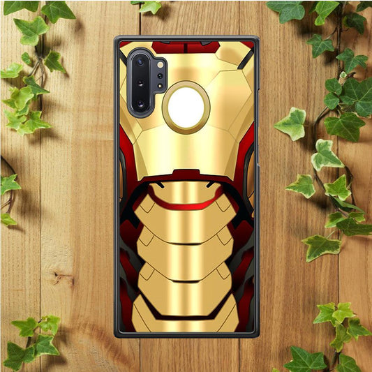 Iron Man Body Armor Samsung Galaxy Note 10 Plus Case-Rubber / Black (2D Case)-Xtracase