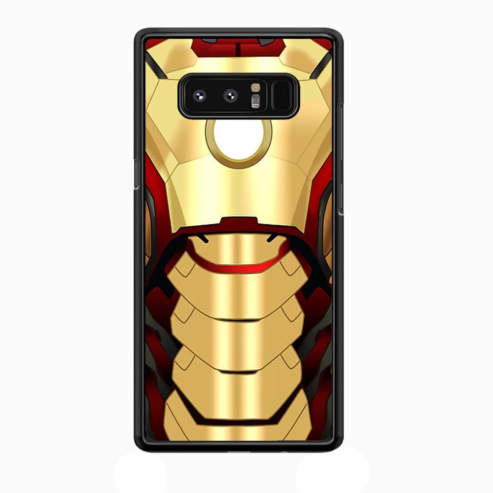 Iron Man Body Armor Samsung Galaxy Note 8 Case-Rubber / White (2D Case)-Xtracase