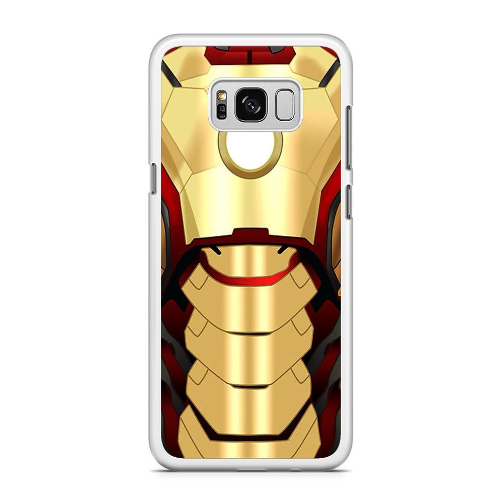 Iron Man Body Armor Samsung Galaxy S8 Case-Rubber / White (2D Case)-Xtracase
