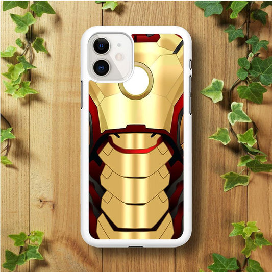 Iron Man Body Armor iPhone 11 Case-Rubber / White (2D Case)-Xtracase