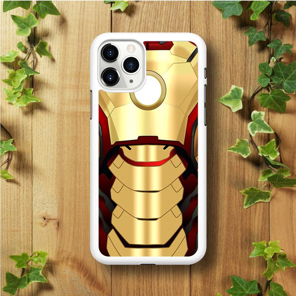 Iron Man Body Armor iPhone 11 Pro Case-Rubber / White (2D Case)-Xtracase