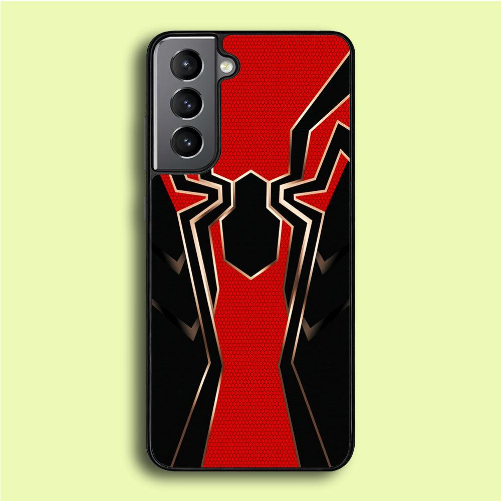 Iron Spiderman Armor Samsung Galaxy S21 Plus Case-Rubber / White (2D Case)-Xtracase