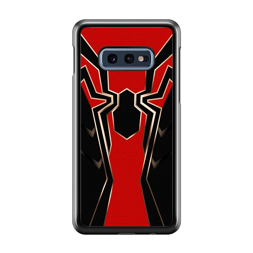 Iron Spiderman Armor Samsung Galaxy S10E Case-Rubber / Black (2D Case)-Xtracase