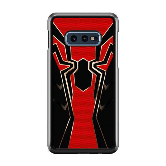 Iron Spiderman Armor Samsung Galaxy S10E Case-Rubber / Black (2D Case)-Xtracase