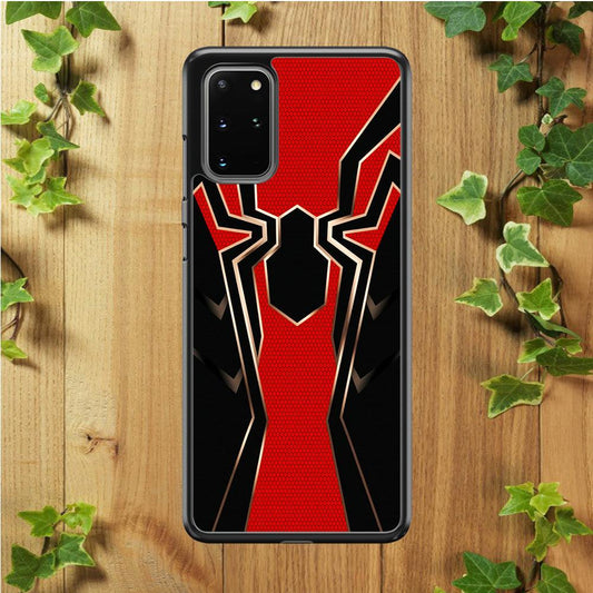 Iron Spiderman Armor Samsung Galaxy S20 Plus Case-Rubber / White (2D Case)-Xtracase