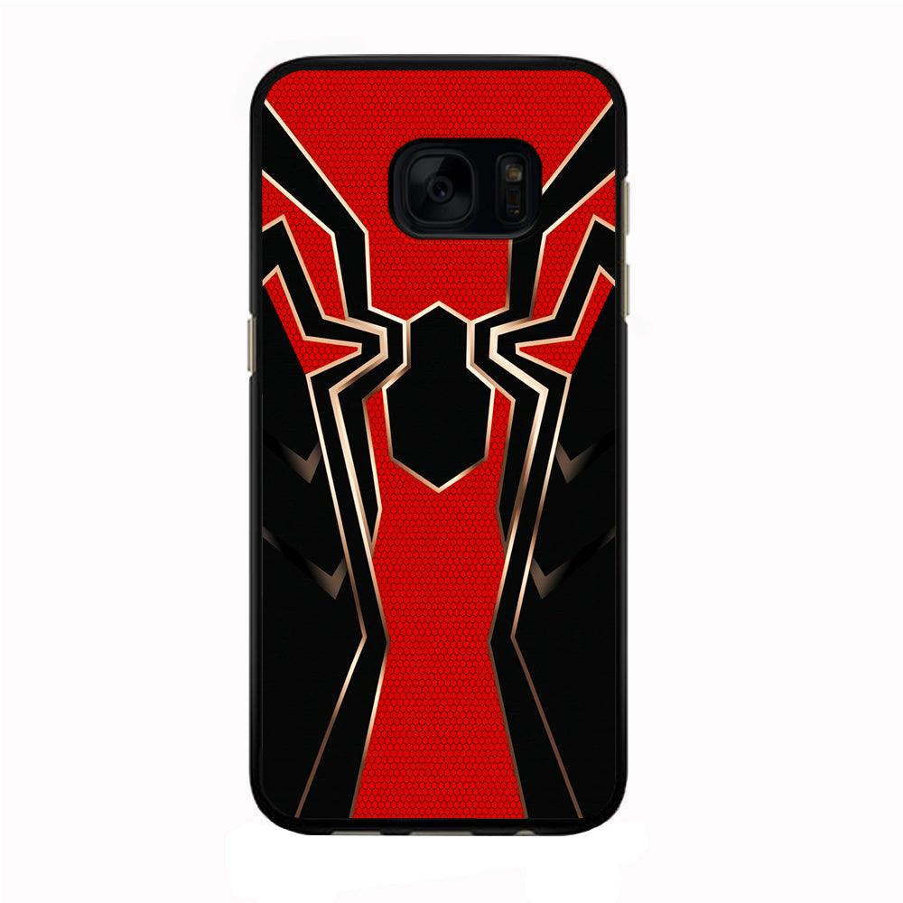Iron Spiderman Armor Samsung Galaxy S7 Edge Case-Rubber / Black (2D Case)-Xtracase