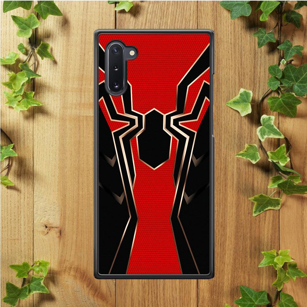 Iron Spiderman Armor Samsung Galaxy Note 10 Case-Rubber / Black (2D Case)-Xtracase
