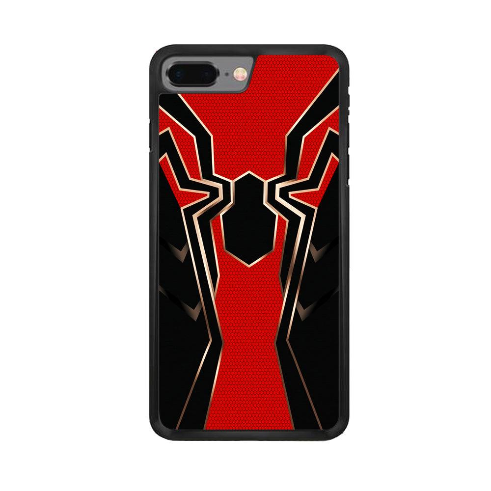 Iron Spiderman Armor iPhone 8 Plus Case-Rubber / Black (2D Case)-Xtracase
