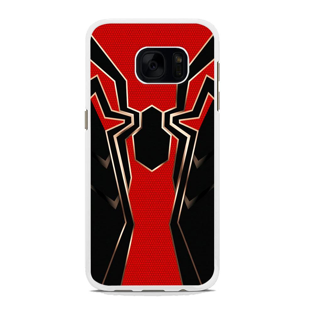 Iron Spiderman Armor Samsung Galaxy S7 Edge Case-Rubber / White (2D Case)-Xtracase