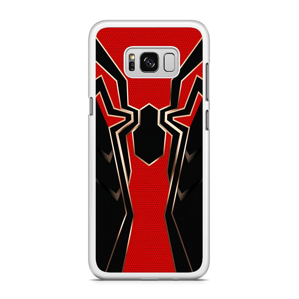 Iron Spiderman Armor Samsung Galaxy S8 Case-Rubber / White (2D Case)-Xtracase