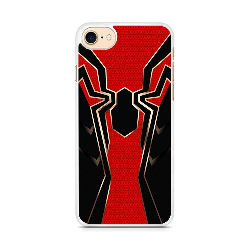 Iron Spiderman Armor iPhone 7 Case-Rubber / White (2D Case)-Xtracase