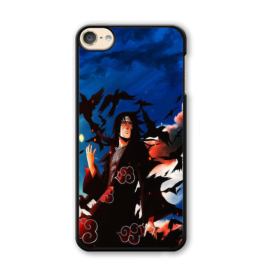 Itachi Uchiha Crow Jutsu iPod Touch 6 Case-Plastic / White (2D Case)-Xtracase