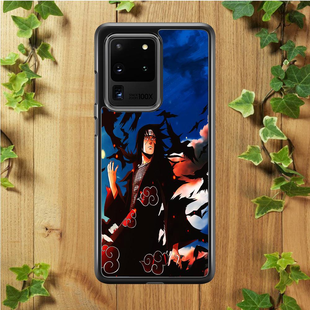 Itachi Uchiha Crow Jutsu Samsung Galaxy S20 Ultra Case-Plastic / Full Wrap (3D Case)-Xtracase