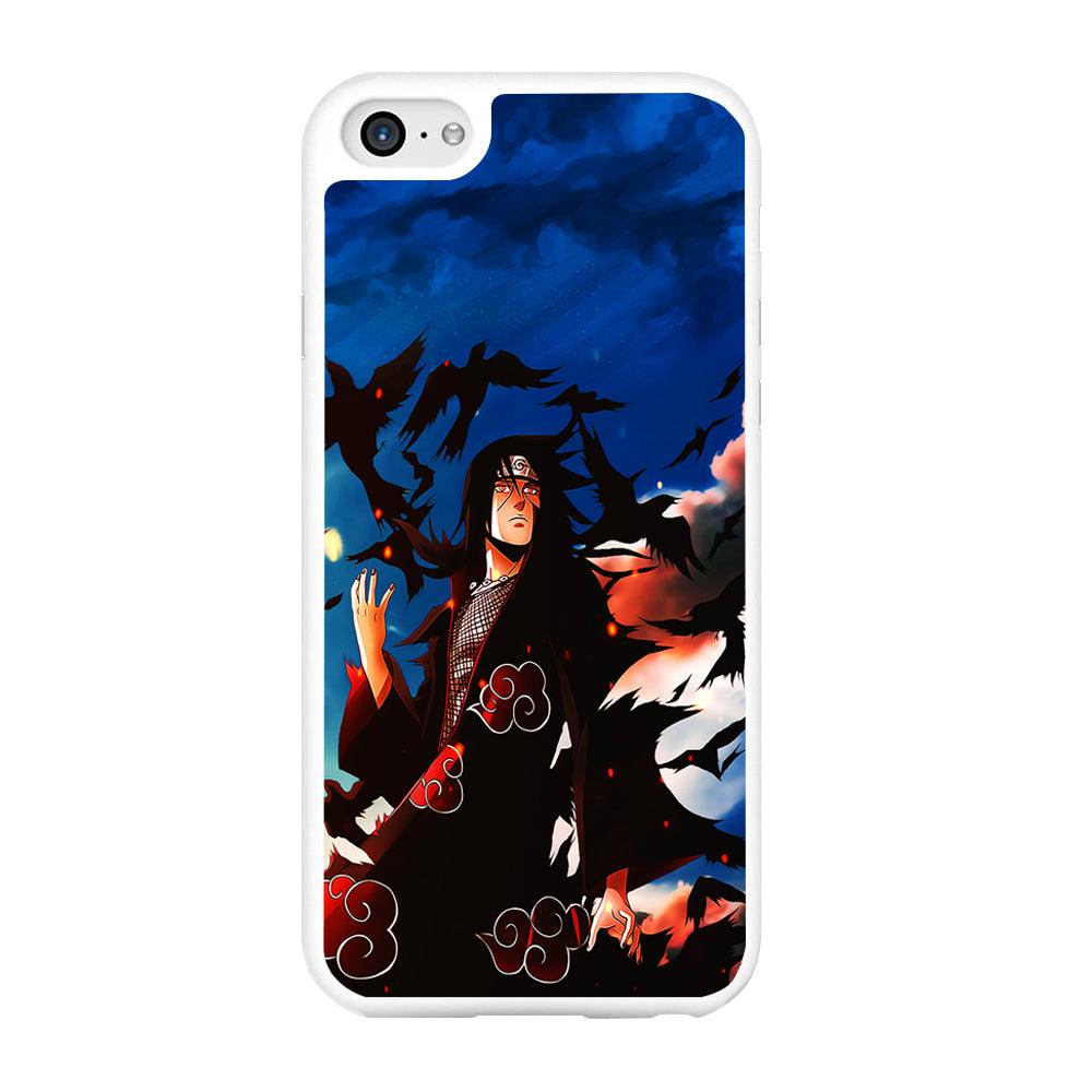 Itachi Uchiha Crow Jutsu iPhone 6 | 6s Case-Rubber / White (2D Case)-Xtracase