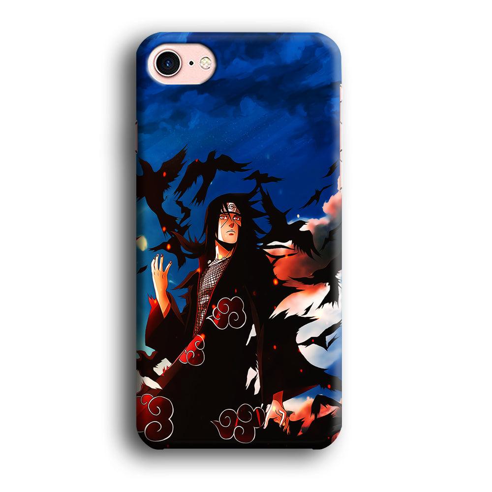 Itachi Uchiha Crow Jutsu iPhone SE 2020 Case-Plastic / Full Wrap (3D Case)-Xtracase