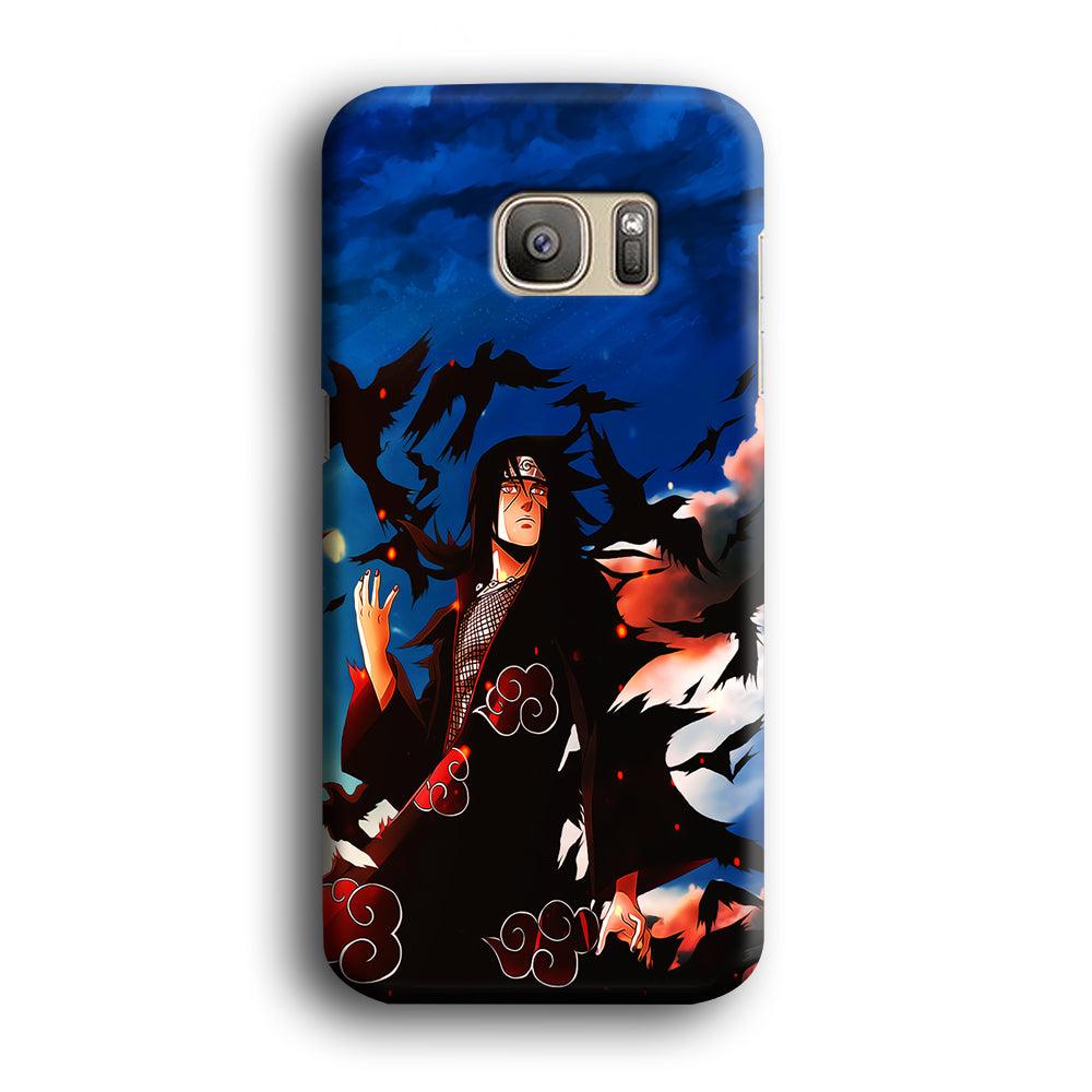 Itachi Uchiha Crow Jutsu Samsung Galaxy S7 Edge Case-Plastic / Full Wrap (3D Case)-Xtracase