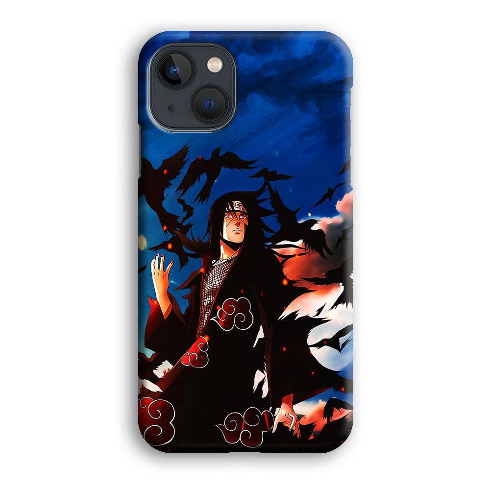 Itachi Uchiha Crow Jutsu iPhone 13 Case-Plastic / Full Wrap (3D Case)-Xtracase