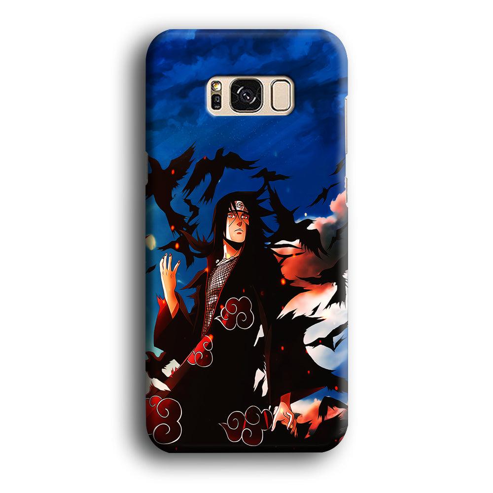 Itachi Uchiha Crow Jutsu Samsung Galaxy S8 Case-Plastic / Full Wrap (3D Case)-Xtracase