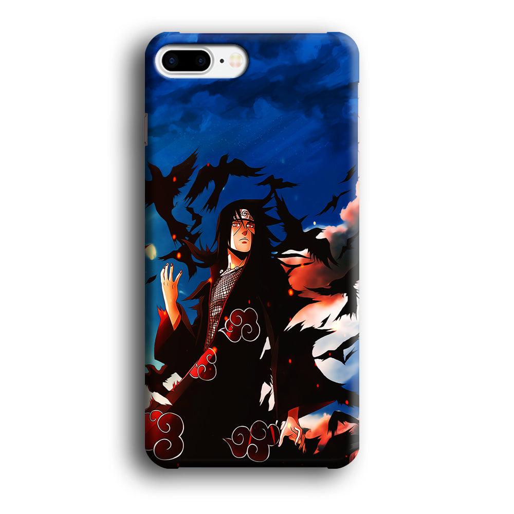 Itachi Uchiha Crow Jutsu iPhone 8 Plus Case-Plastic / Full Wrap (3D Case)-Xtracase