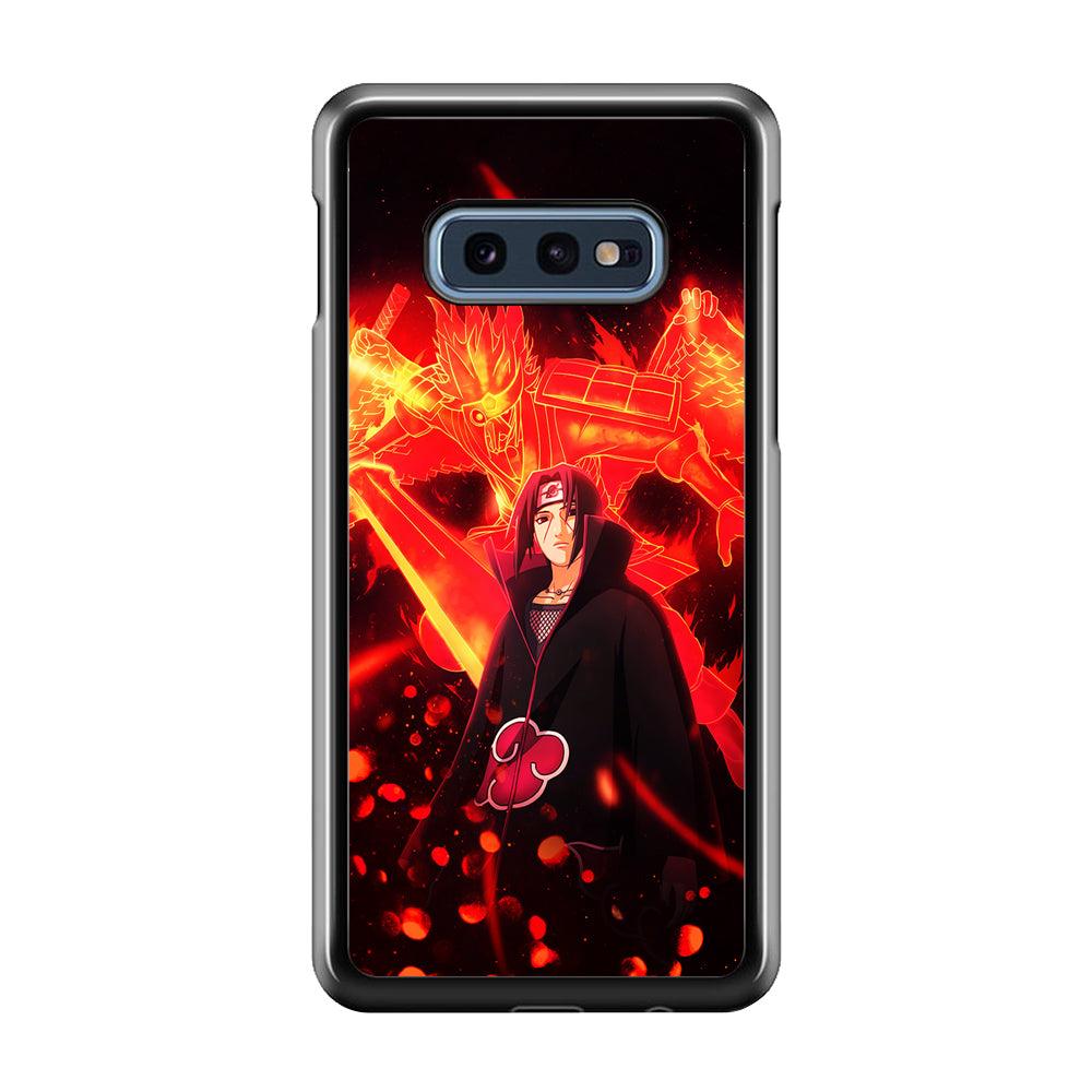 Itachi Uchiha Susanoo Samsung Galaxy S10E Case-Rubber / Black (2D Case)-Xtracase