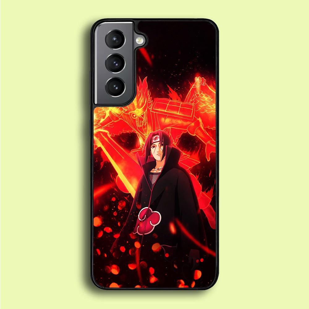 Itachi Uchiha Susanoo Samsung Galaxy S21 Case-Rubber / Black (2D Case)-Xtracase