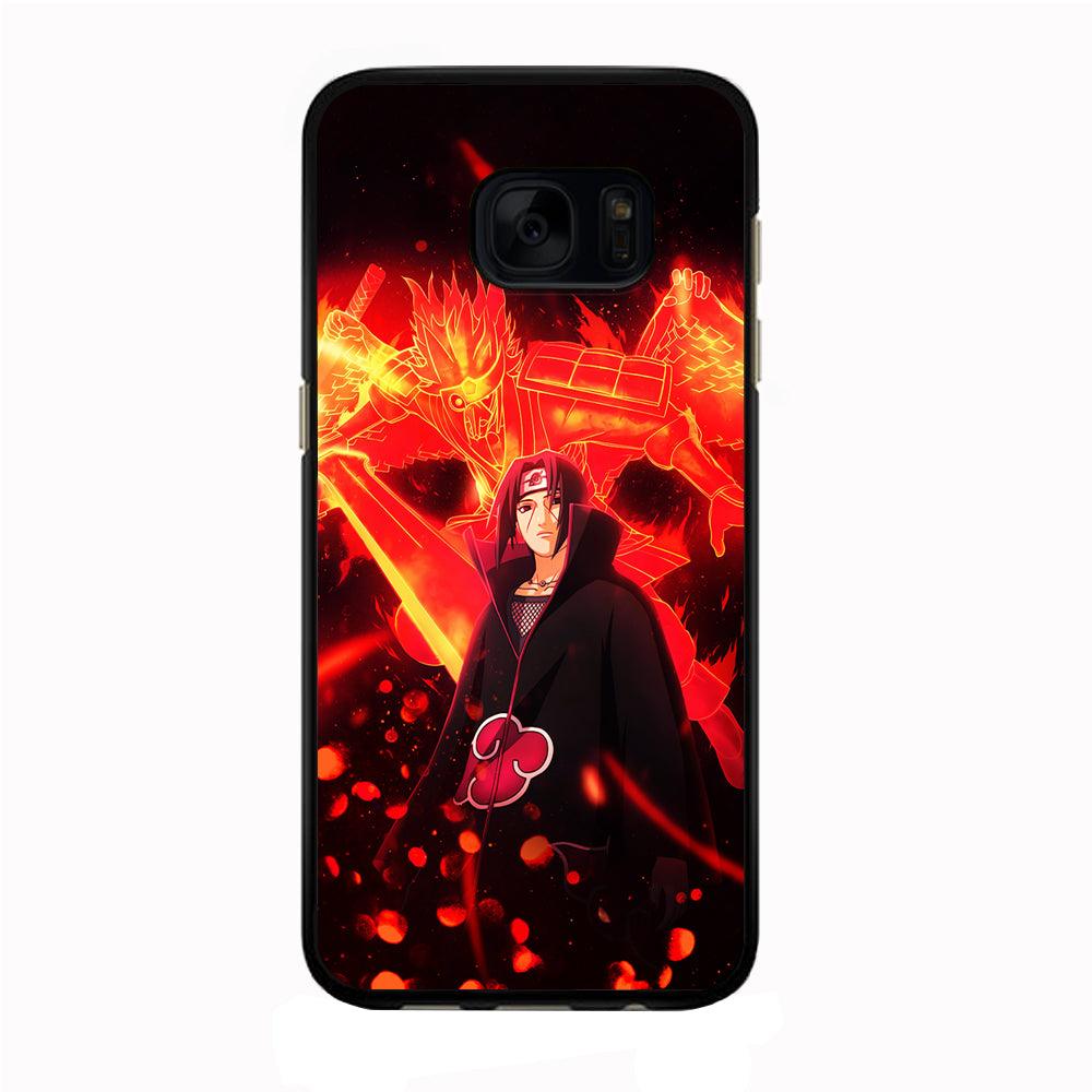 Itachi Uchiha Susanoo Samsung Galaxy S7 Edge Case-Rubber / Black (2D Case)-Xtracase