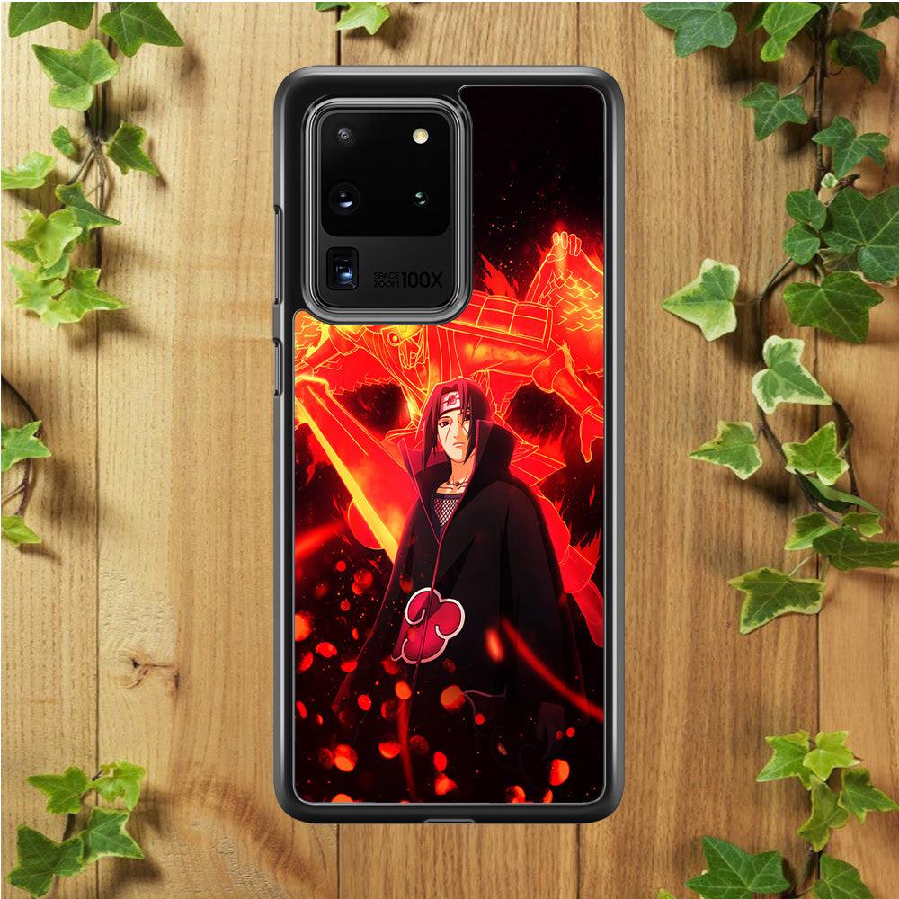 Itachi Uchiha Susanoo Samsung Galaxy S20 Ultra Case-Rubber / Black (2D Case)-Xtracase