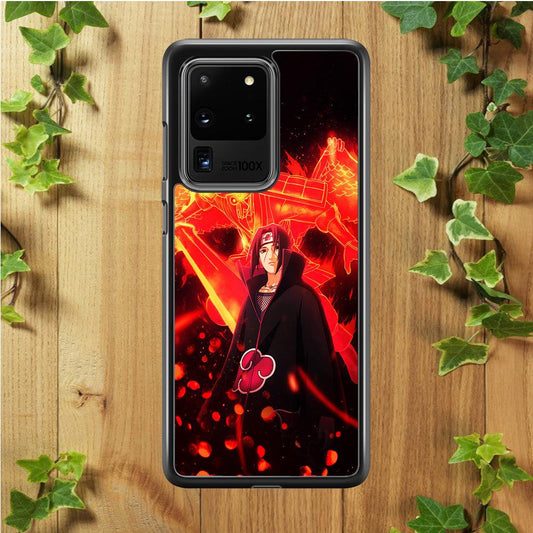 Itachi Uchiha Susanoo Samsung Galaxy S20 Ultra Case-Rubber / Black (2D Case)-Xtracase
