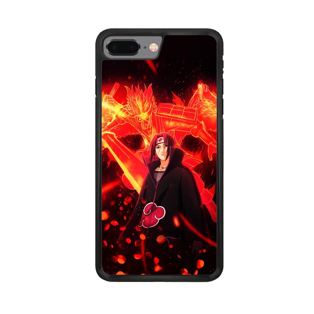 Itachi Uchiha Susanoo iPhone 8 Plus Case-Rubber / Black (2D Case)-Xtracase