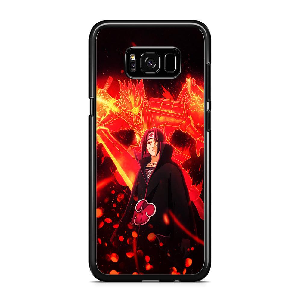 Itachi Uchiha Susanoo Samsung Galaxy S8 Case-Rubber / Black (2D Case)-Xtracase
