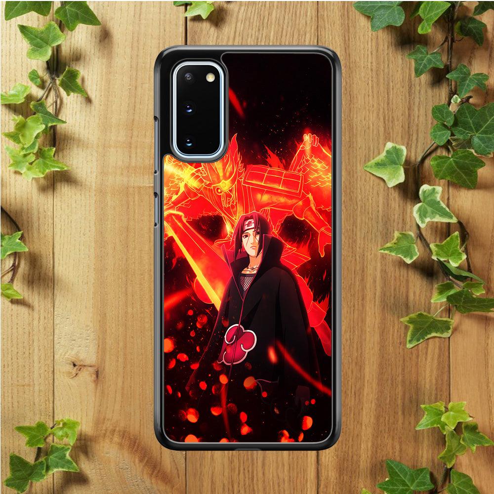 Itachi Uchiha Susanoo Samsung Galaxy S20 Case-Rubber / White (2D Case)-Xtracase