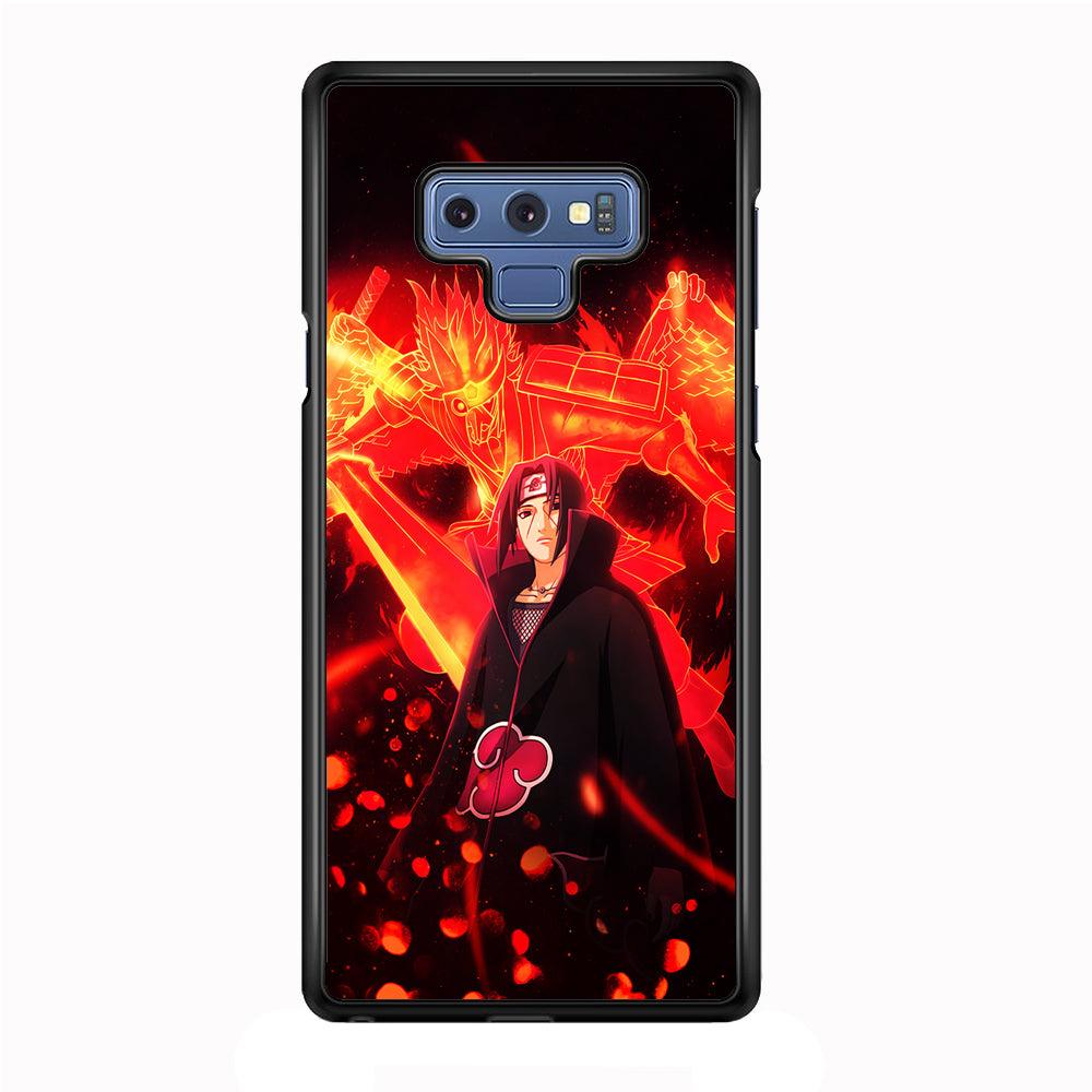 Itachi Uchiha Susanoo Samsung Galaxy Note 9 Case-Rubber / Black (2D Case)-Xtracase