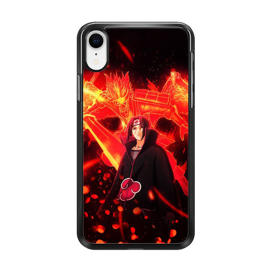 Itachi Uchiha Susanoo iPhone XR Case-Rubber / Black (2D Case)-Xtracase