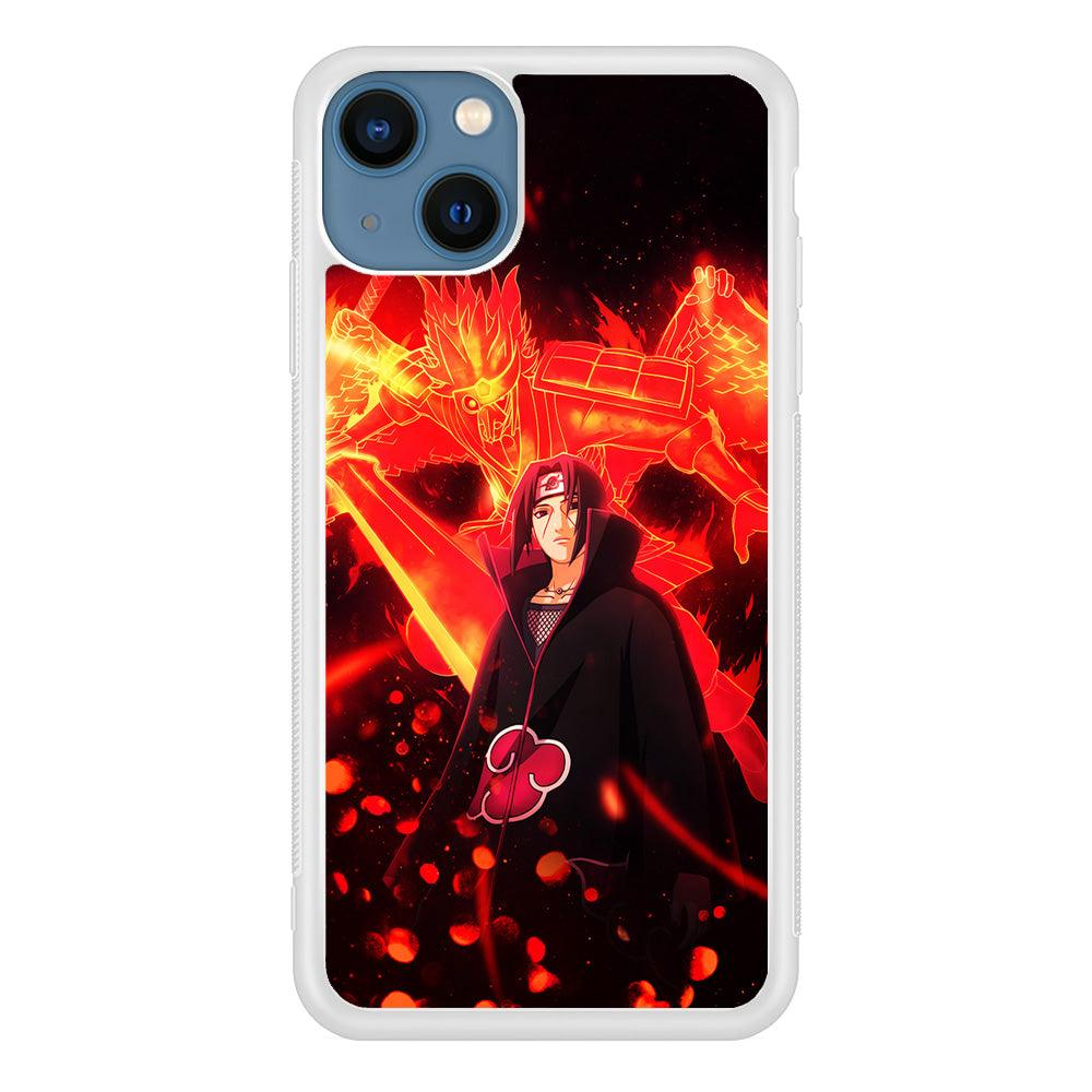 Itachi Uchiha Susanoo iPhone 13 Mini Case-Rubber / White (2D Case)-Xtracase